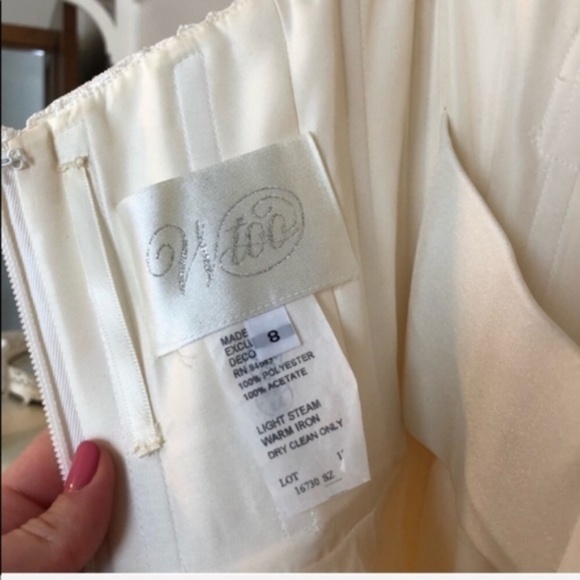 Wtoo Sweetheart Strapless Wedding Gown Dress Ivory - Picture 8 of 8